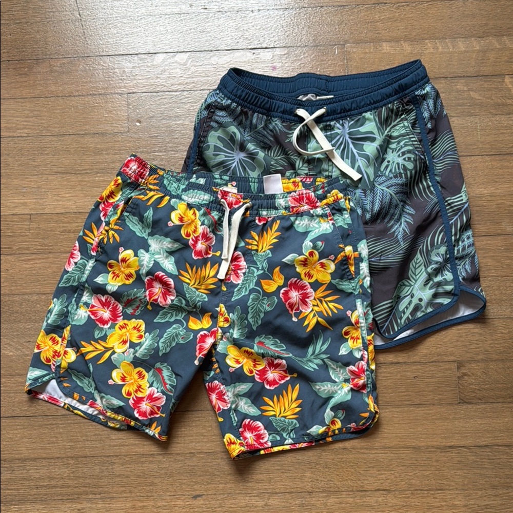 2 Fair Harbor Boys L Swim Trunks